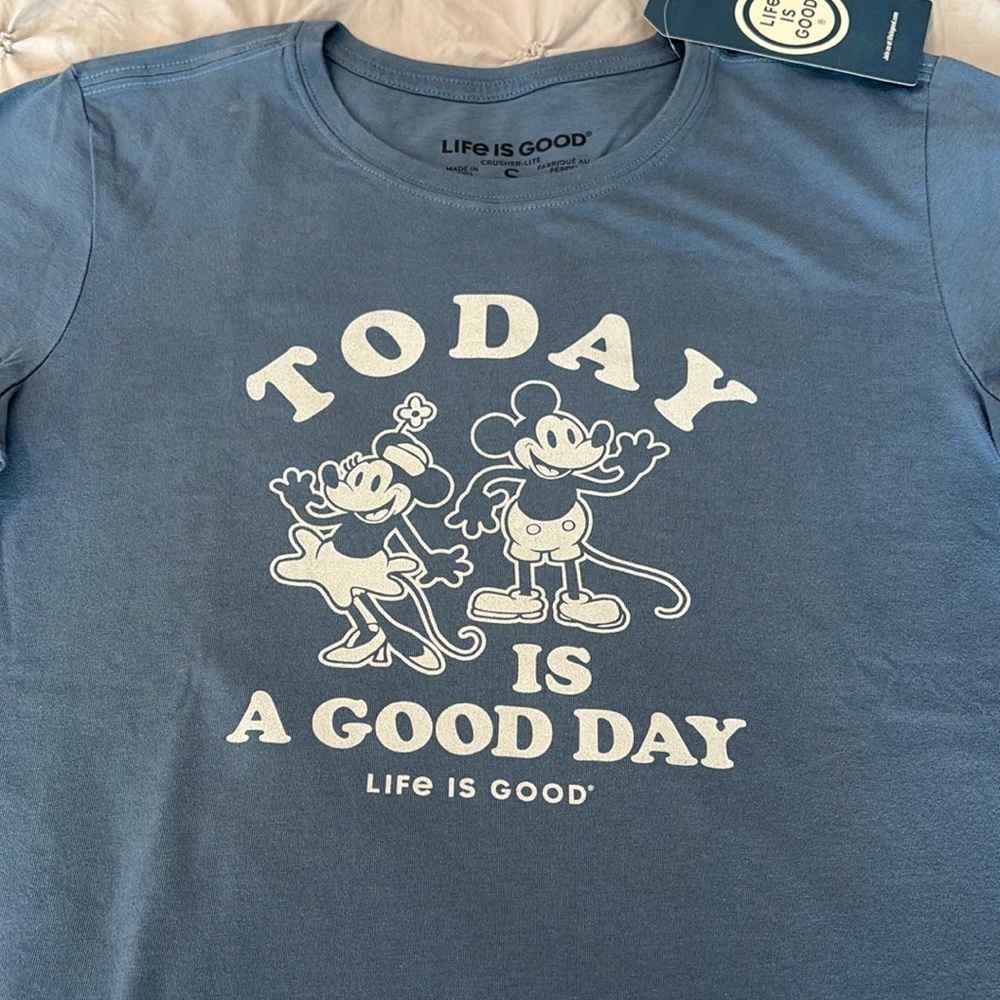 NWT Life is Good Mickey Shirt